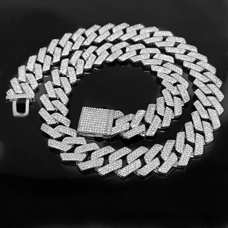 Mens jewelry Micro Pave Cuban Link Chain Heavy