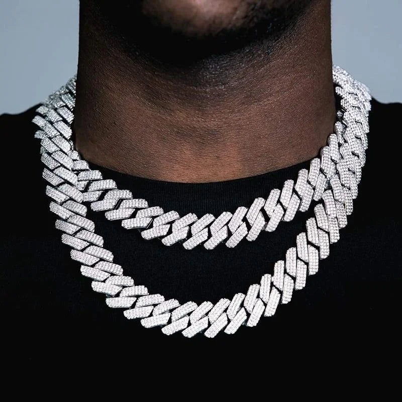 Mens jewelry Micro Pave Cuban Link Chain Heavy