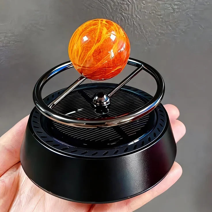Mars Themed Creative Ornament Car & Desktop Decor Rotating Planet Model