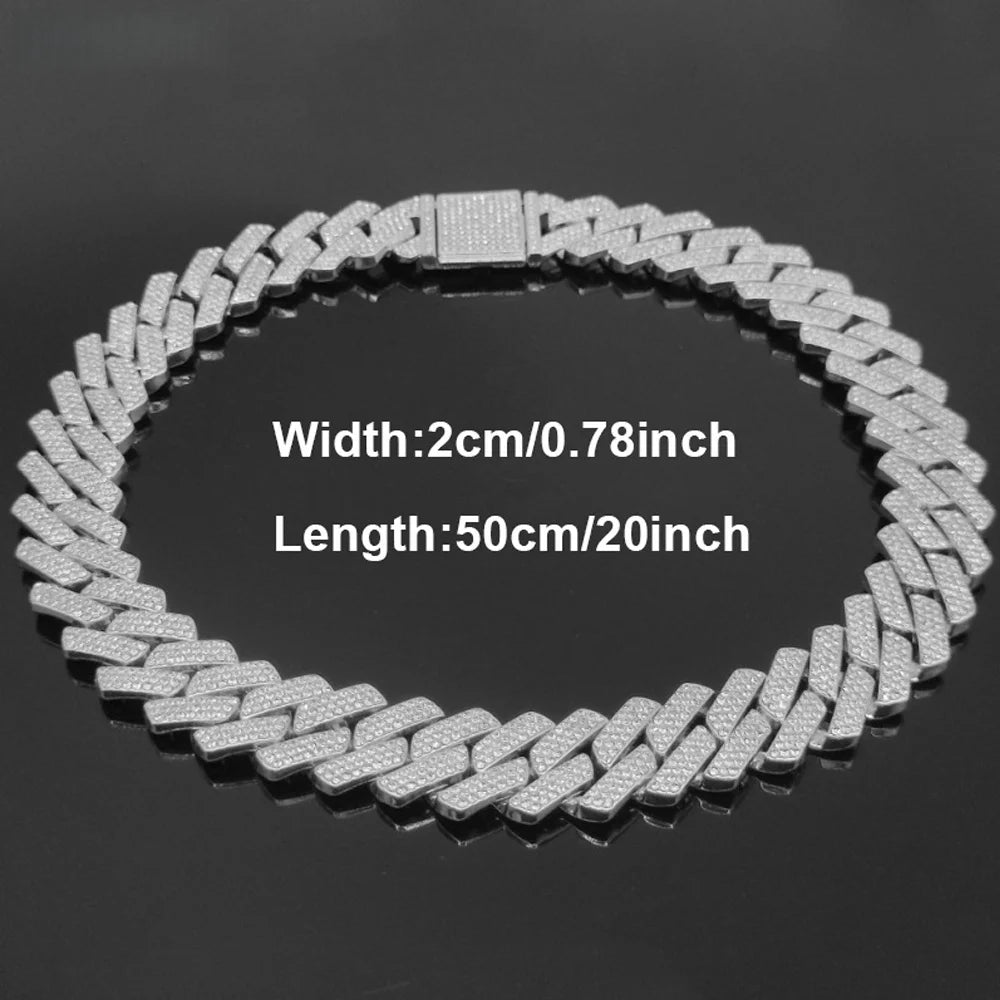 Mens jewelry Micro Pave Cuban Link Chain Heavy