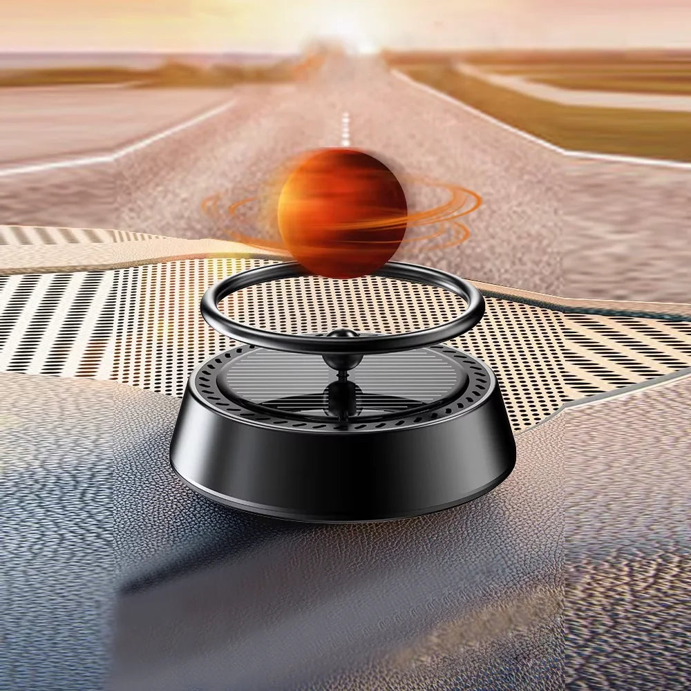 Mars Themed Creative Ornament Car & Desktop Decor Rotating Planet Model
