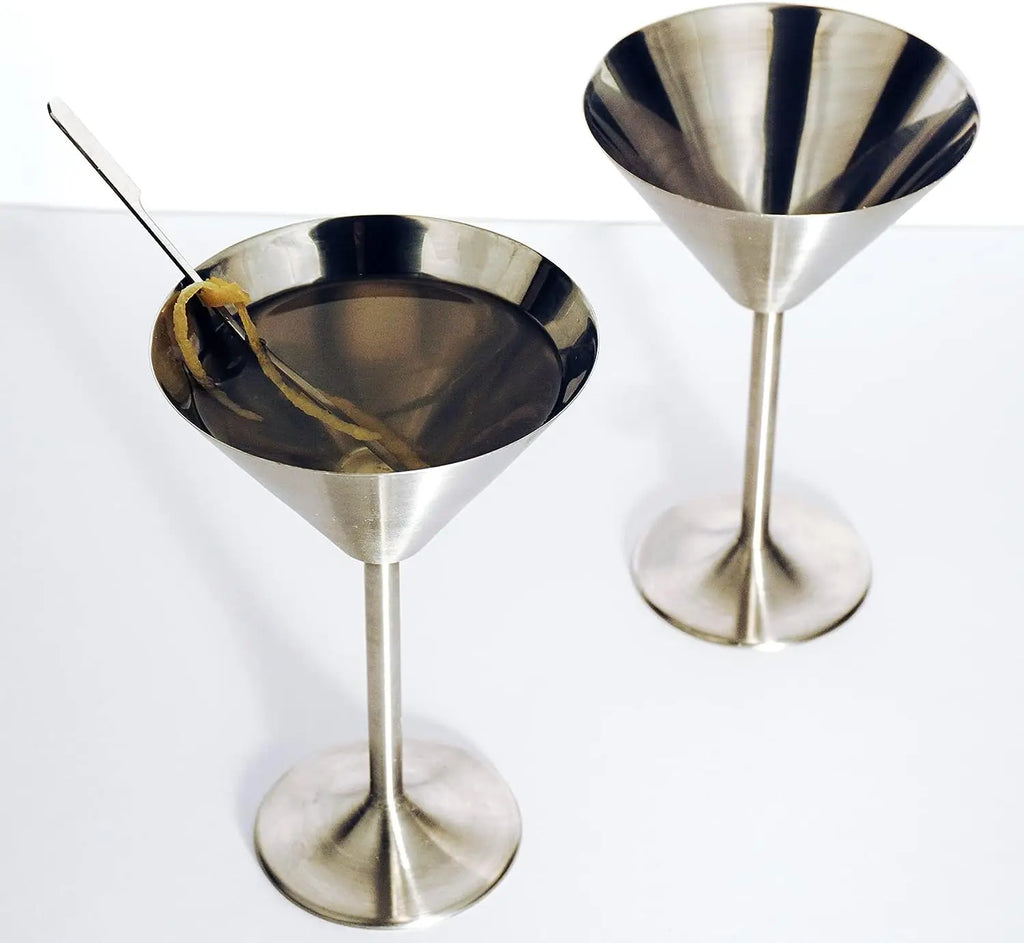 Premium Stainless Steel Rose Gold Martini Glasses