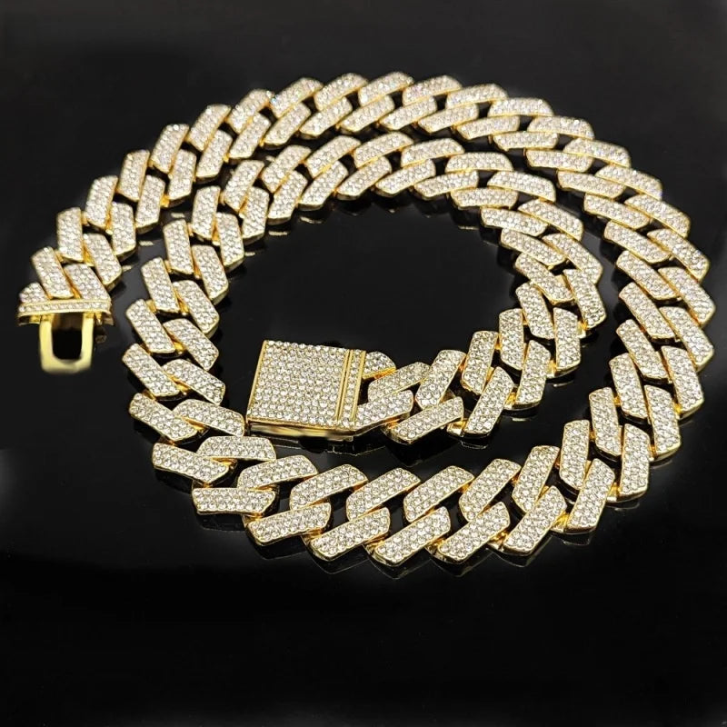 Mens jewelry Micro Pave Cuban Link Chain Heavy