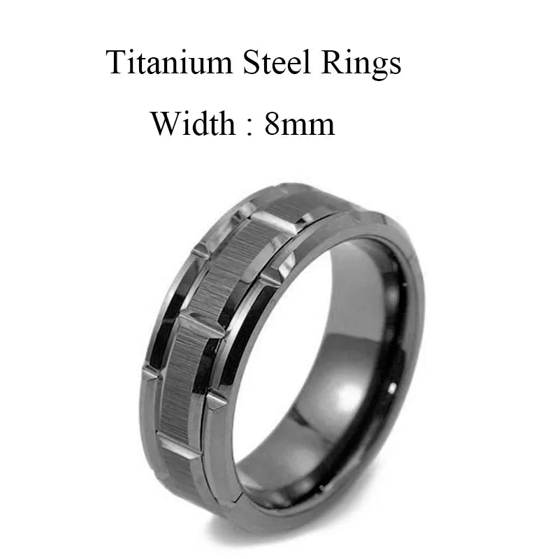 Titanium Rings for Men Wedding Bands or Anniversary Gifts