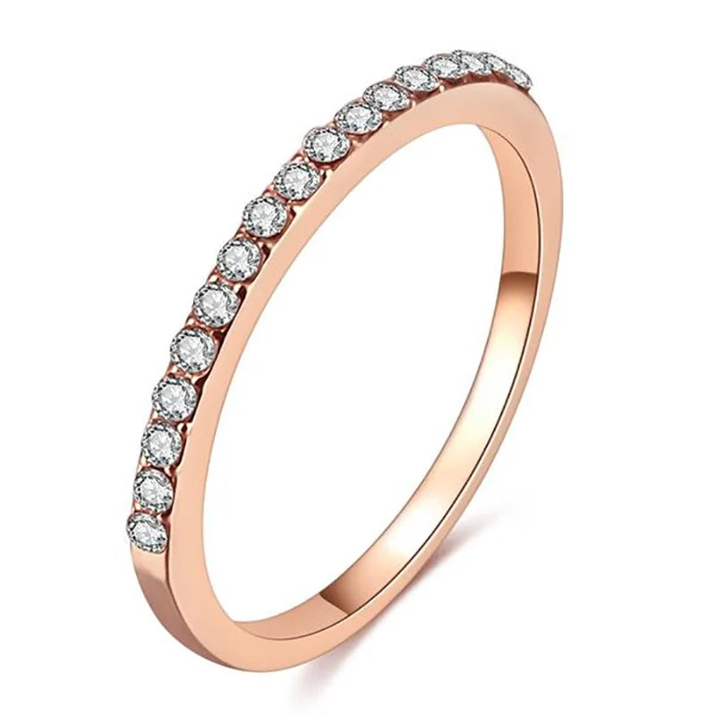 Minimalist Ring For Women Sparkle Accent Versatile Index Finger Fashion Jewelry