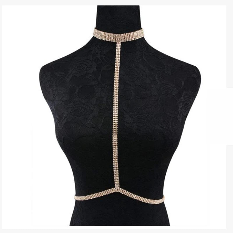 Women Body Chain Necklaces Choker Waist Chain