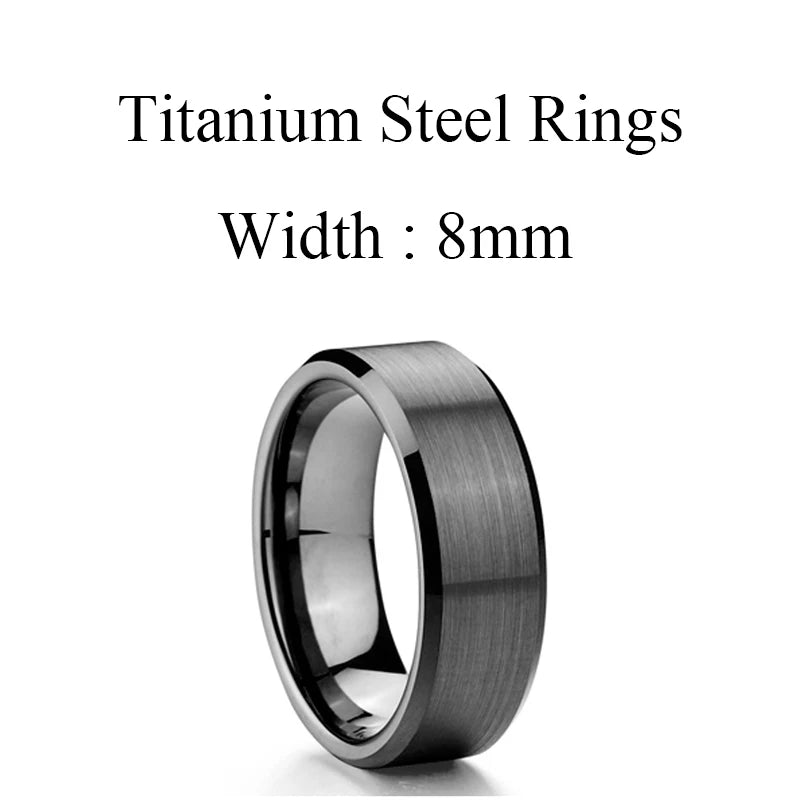Titanium Rings for Men Wedding Bands or Anniversary Gifts