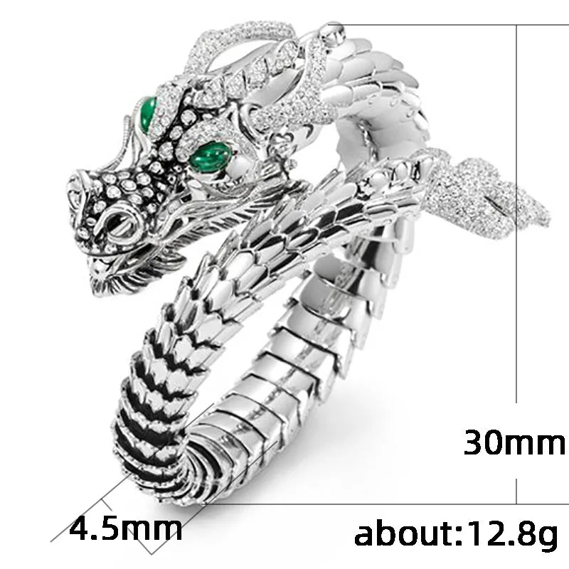 Dragon Hip Hop Classic  Adjustable Ring for Men and Women Engagement Gift