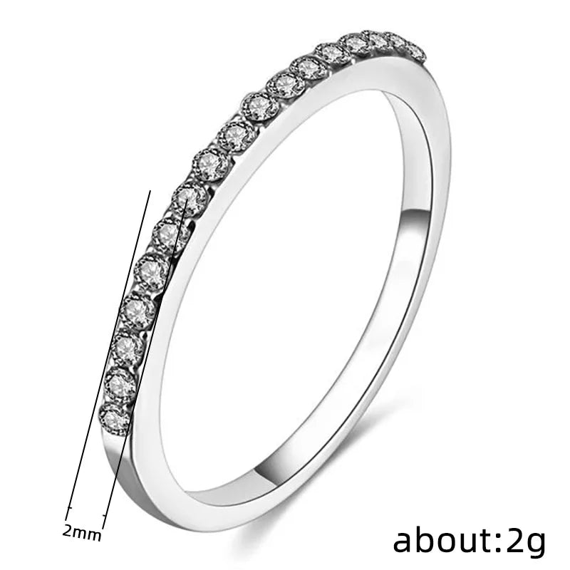Minimalist Ring For Women Sparkle Accent Versatile Index Finger Fashion Jewelry