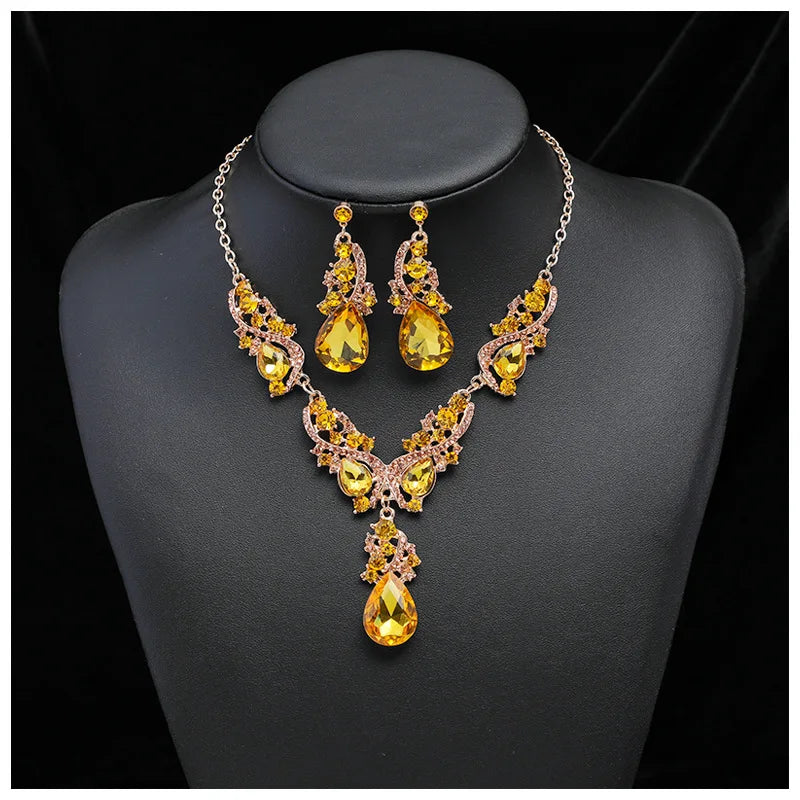Bridal Jewelry Earrings and Necklace