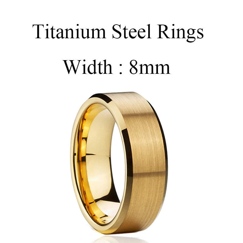 Titanium Rings for Men Wedding Bands or Anniversary Gifts