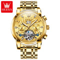 Olevs Tourbillon Mechanical Mens Wrist Watch