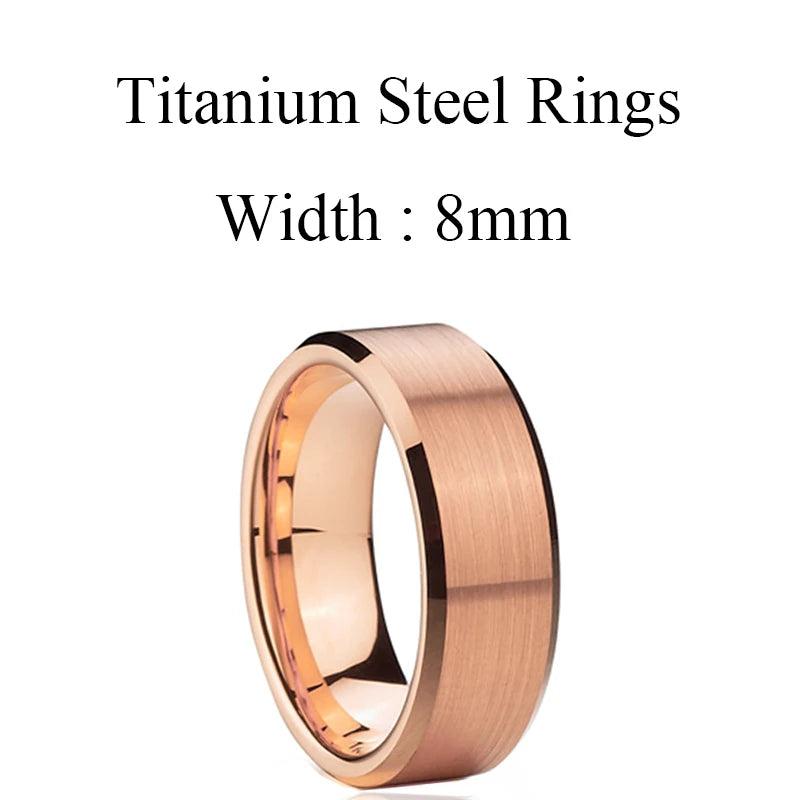 Titanium Rings for Men Wedding Bands or Anniversary Gifts