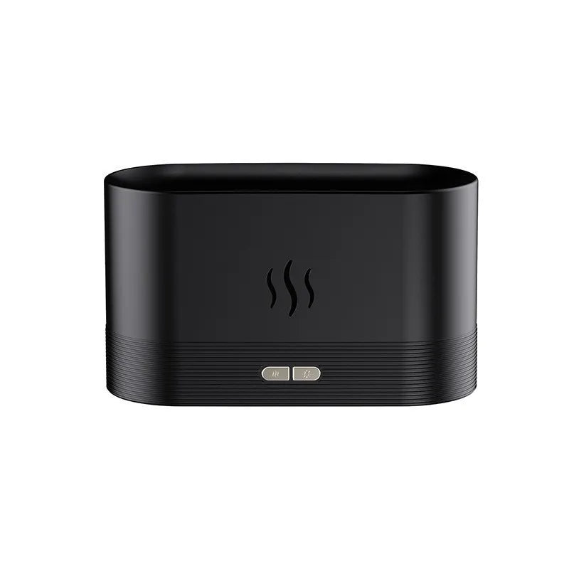 USB Aromatic Simulation Flame Diffuser Plastic Colourful Home Office Gift Ambient Light Desktop 3D Flame Humidifier Atomiser