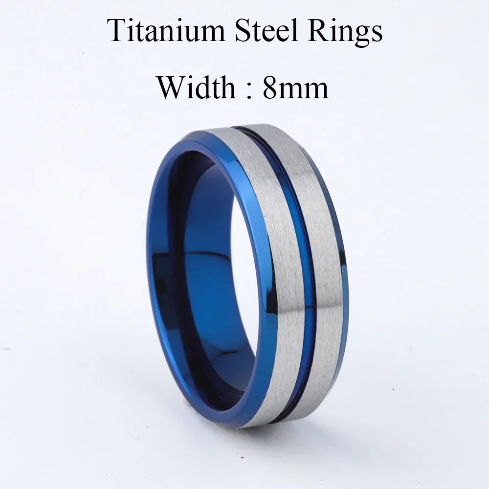 Titanium Rings for Men Wedding Bands or Anniversary Gifts