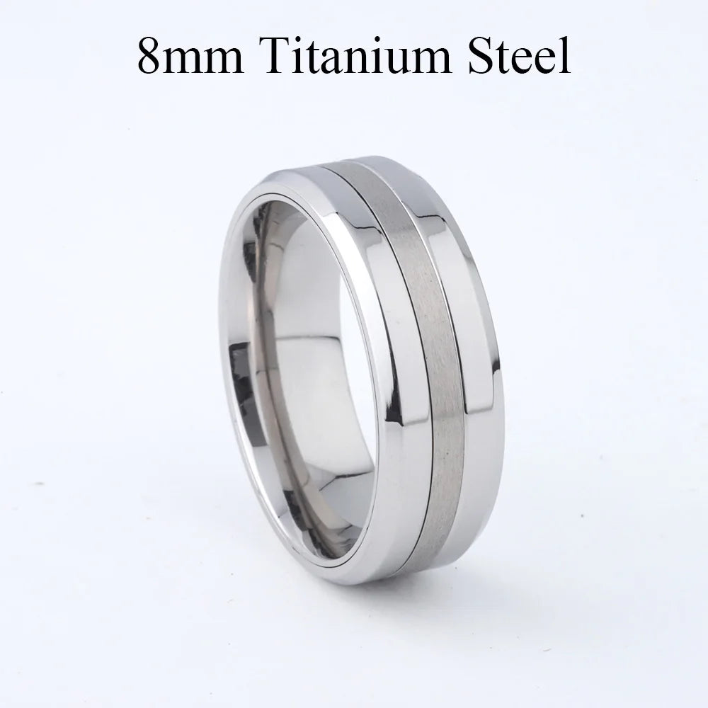 Titanium Rings for Men Wedding Bands or Anniversary Gifts