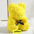 Valentine Gifts Decoration Rose Bear Artificial Flower With Box Lights Teddy Bear for Women Girlfriend Birthday Gift Love Flower