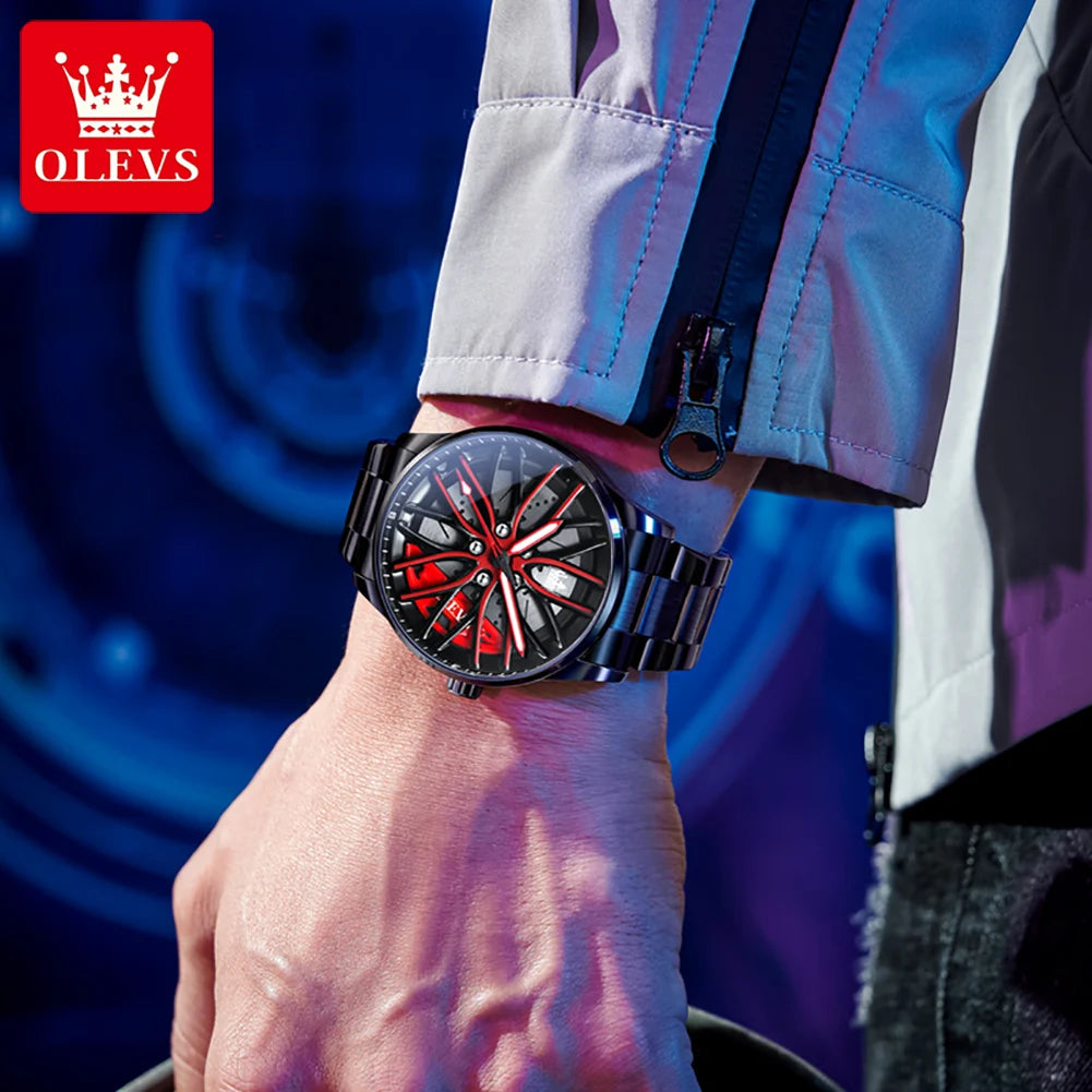 OLEVS Men Sport Waterproof Quartz Watches