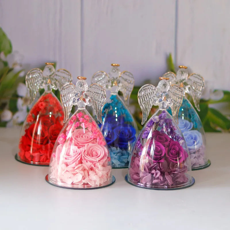 Hot Selling Angel Eternal Flower Preserved Rose Gift
