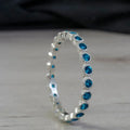 Minimalist Band Ring For Women Versatile Sparkle Accent Fashion Pinky Finger Jewelry