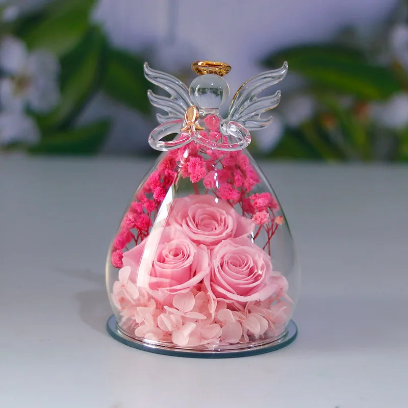 Hot Selling Angel Eternal Flower Preserved Rose Gift