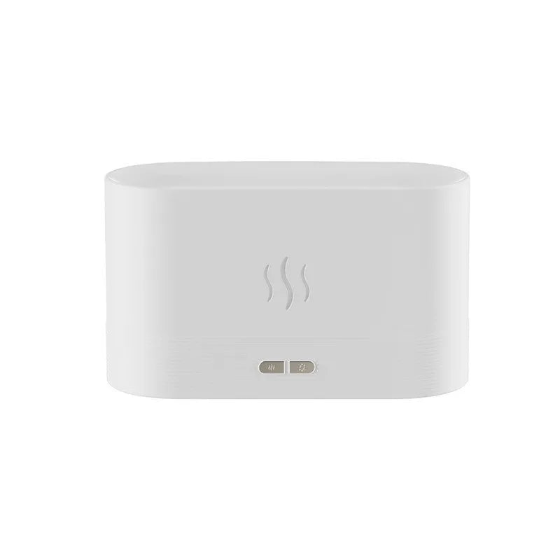 USB Aromatic Simulation Flame Diffuser Plastic Colourful Home Office Gift Ambient Light Desktop 3D Flame Humidifier Atomiser