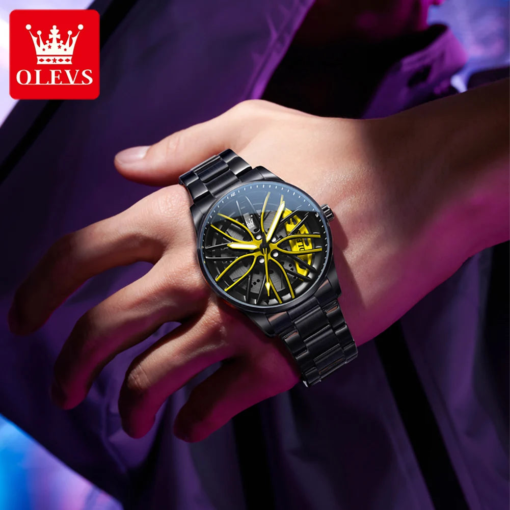 OLEVS Men Sport Waterproof Quartz Watches