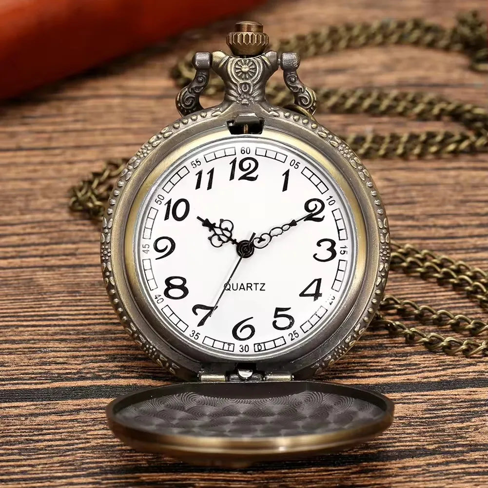 Truck  Steampunk Quartz Pocket Watch For Men