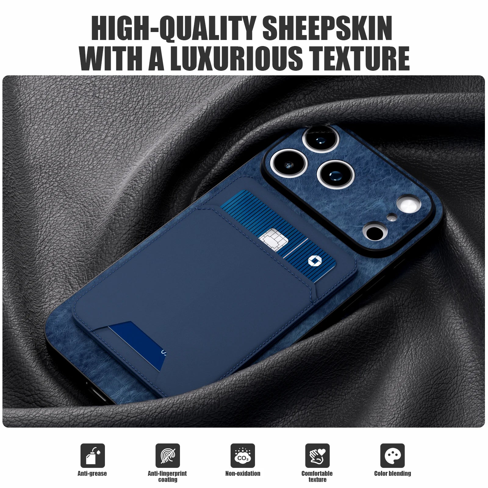 Wallet Case for Apple iPhone 17 16 15 14 13 Pro/Pro Max/Plus Series, 2 in 1 Strong Magnetic Detachable, Shockproof Phone Case Slim Leather Phone Stand