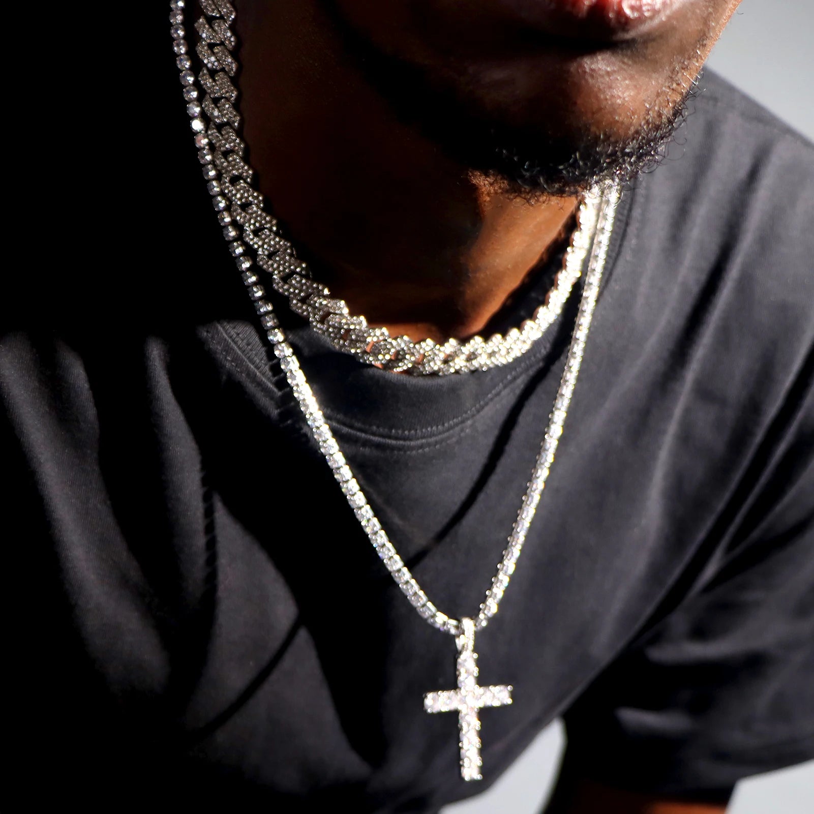 Cuban Link Chain Necklaces Couple Jewelry