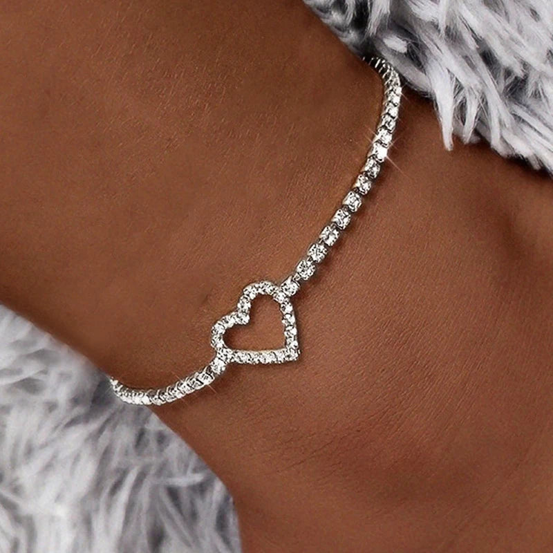 Anklets for Women Heart shaped Leg Chain