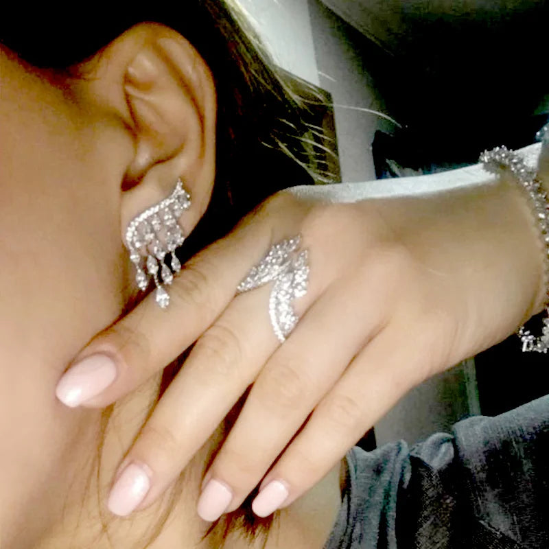 Angel Wings Rings for Women's wedding/engagement Band