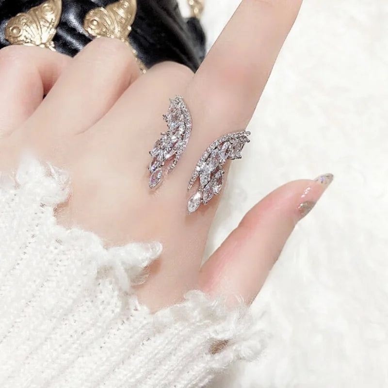 Angel Wings Rings for Women's wedding/engagement Band