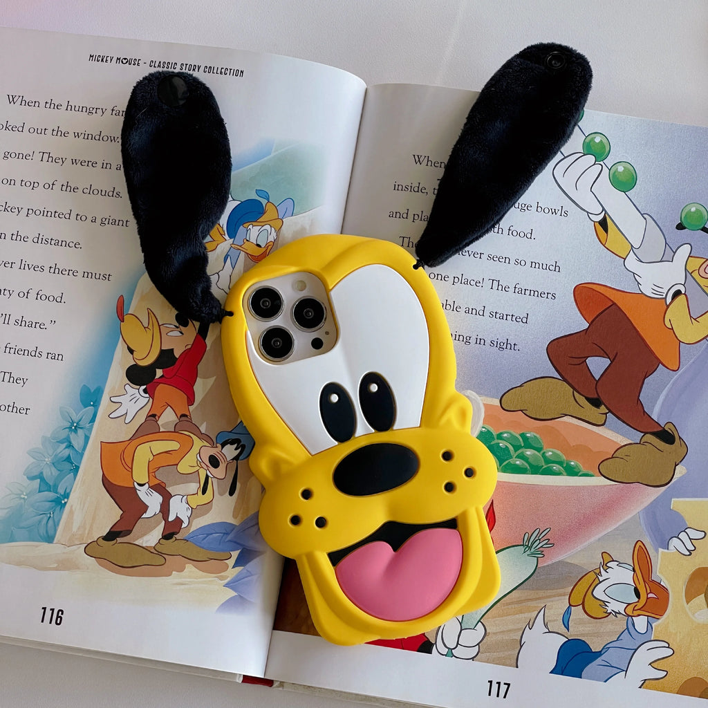 Hot Cute 3D For Pluto Silicone Anti-Drop Cartoon Shockproof Lens Protection Hard Cover For IPhone 17/16/15/14/13/12/11 Pro Max