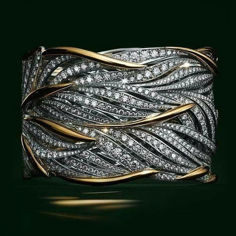 Two Tone Personality Women's Ring