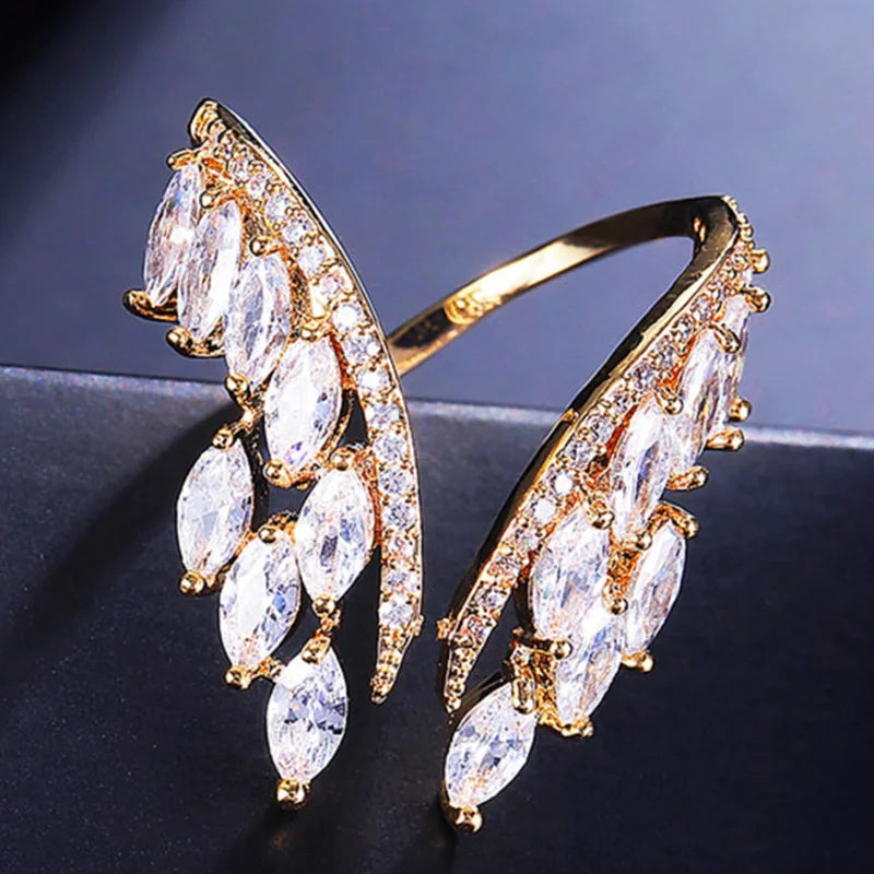 Angel Wings Rings for Women's wedding/engagement Band