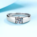 Elegant Design 0.5/1/1.5 Carat Couples Ring, Women and Men