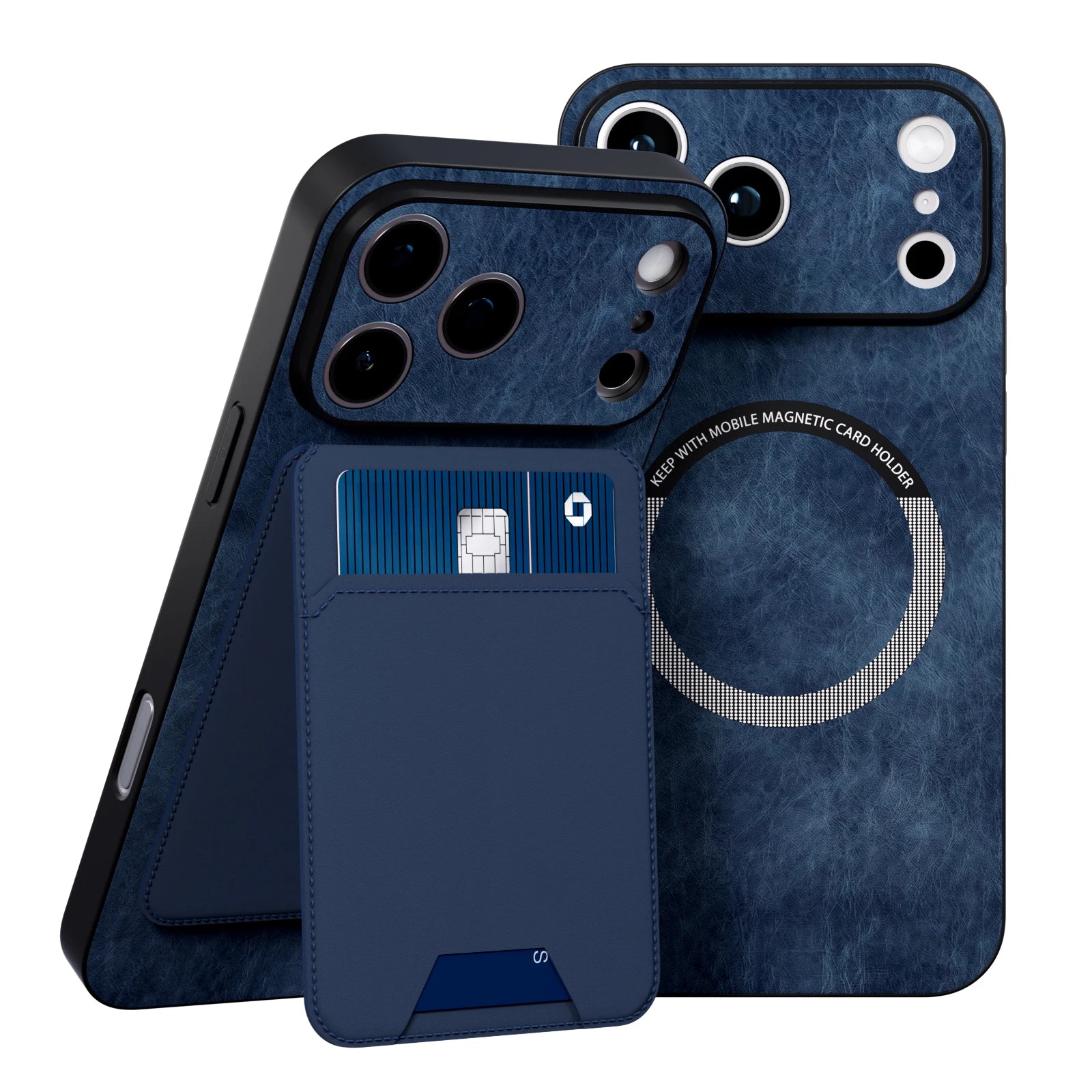 Wallet Case for Apple iPhone 17 16 15 14 13 Pro/Pro Max/Plus Series, 2 in 1 Strong Magnetic Detachable, Shockproof Phone Case Slim Leather Phone Stand