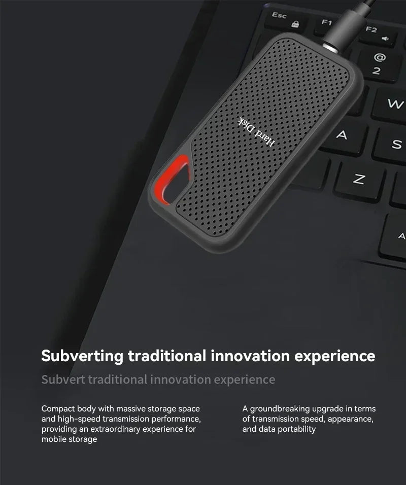 Huge Capacity Portable SSD 128TB High Speed External Hard Drive 1TB Hard Disk 2TB 4TB USB 3.1 Storage Device for Laptop/PC/Phone
