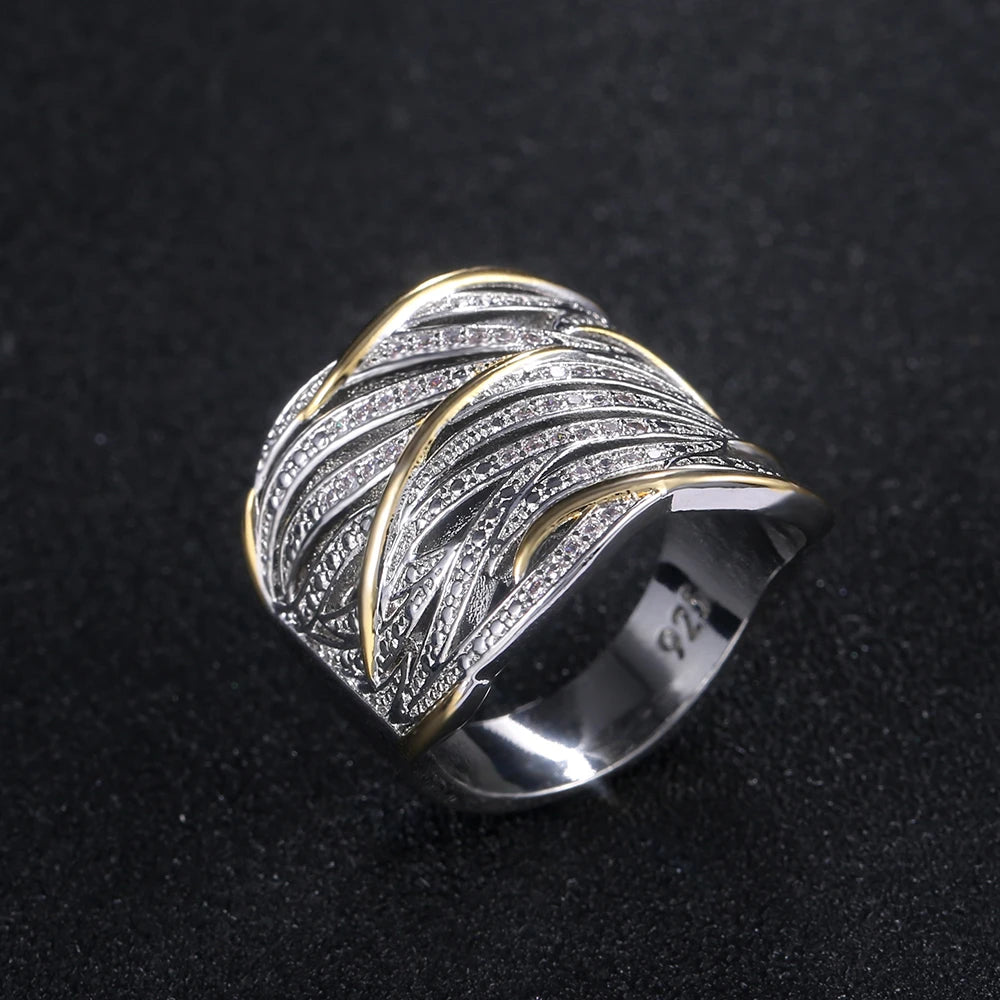 Two Tone Personality Women's Ring