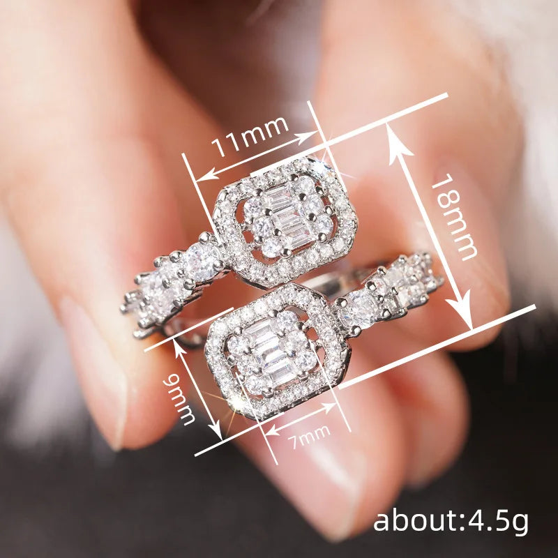 Water-Drop Diamond Engagement Band