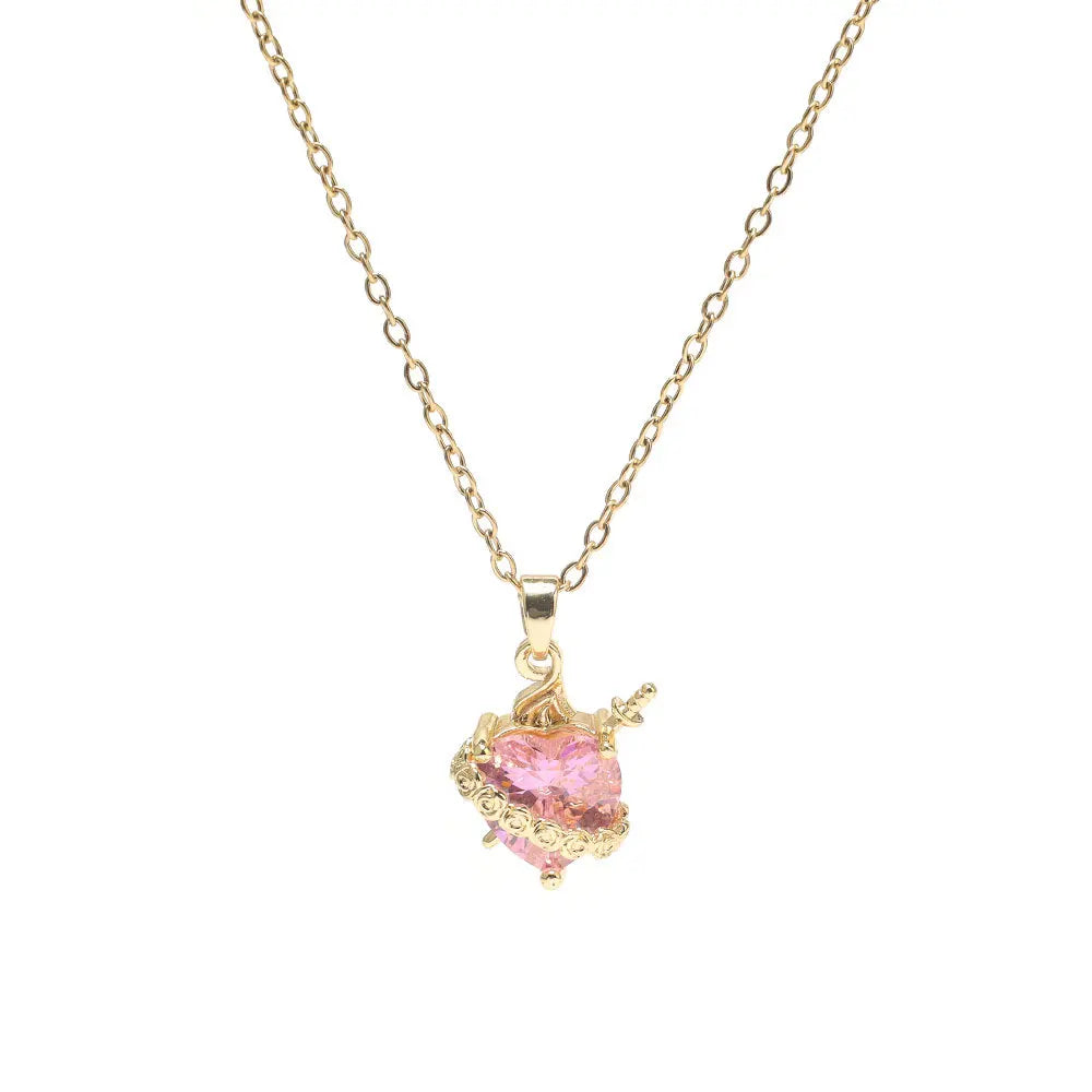 Red Heart Pendant Necklace