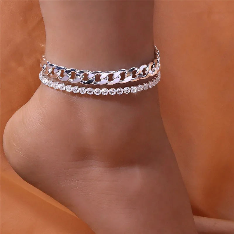 Anklets for Women Heart shaped Leg Chain