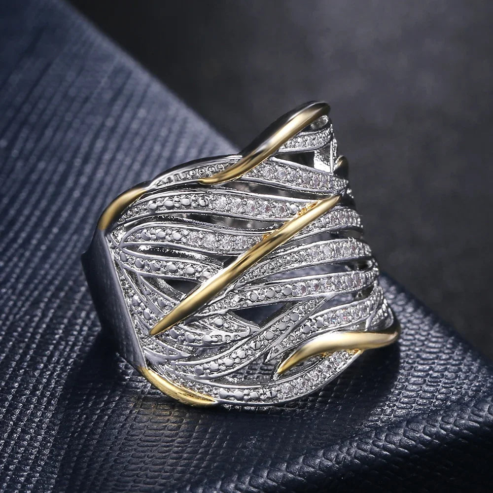 Two Tone Personality Women's Ring