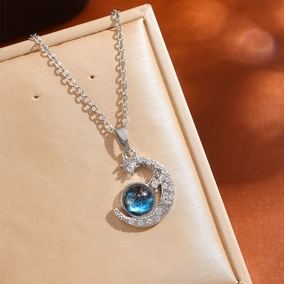 Star Series Necklace Planet Moon Astronaut Pendant Necklaces