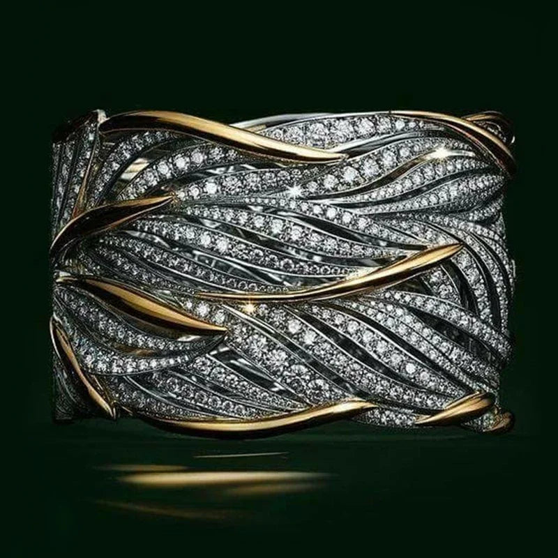 Two Tone Personality Women's Ring