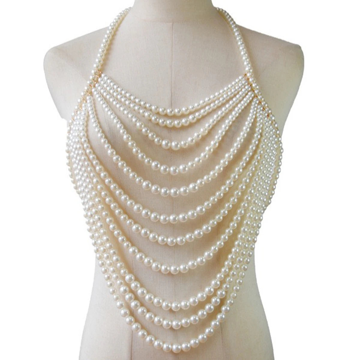 Luxury Handmade Beaded Bridal Shoulder Body Jewelry Chain,