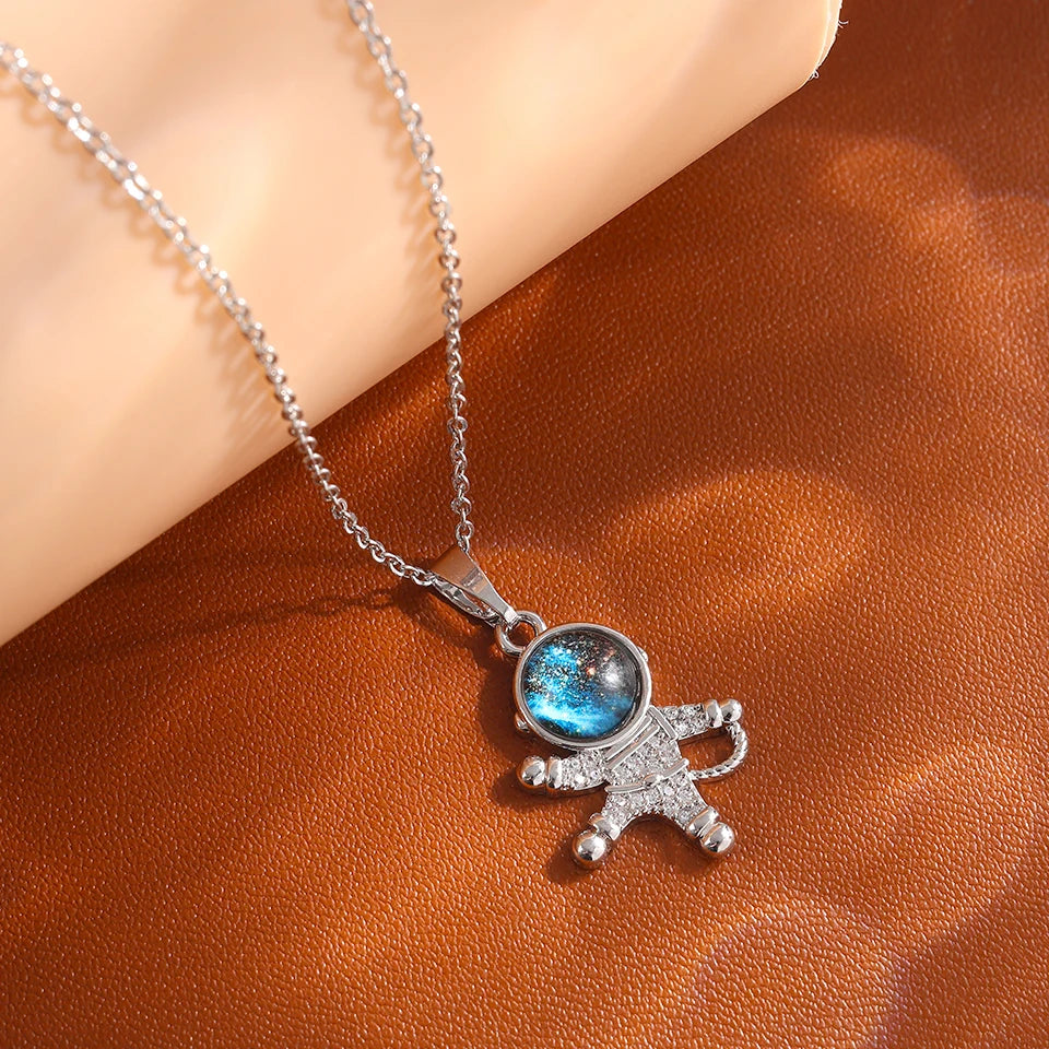 Star Series Necklace Planet Moon Astronaut Pendant Necklaces