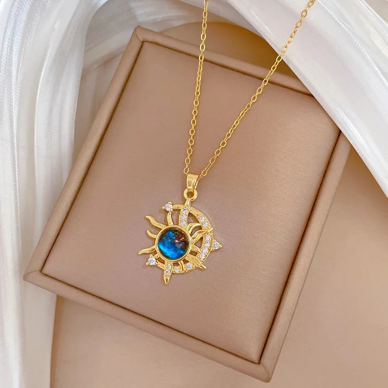 Star Series Necklace Planet Moon Astronaut Pendant Necklaces