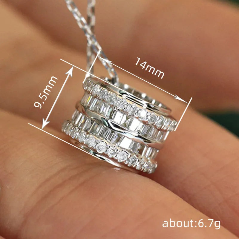 Tri-ring Necklace for Women,